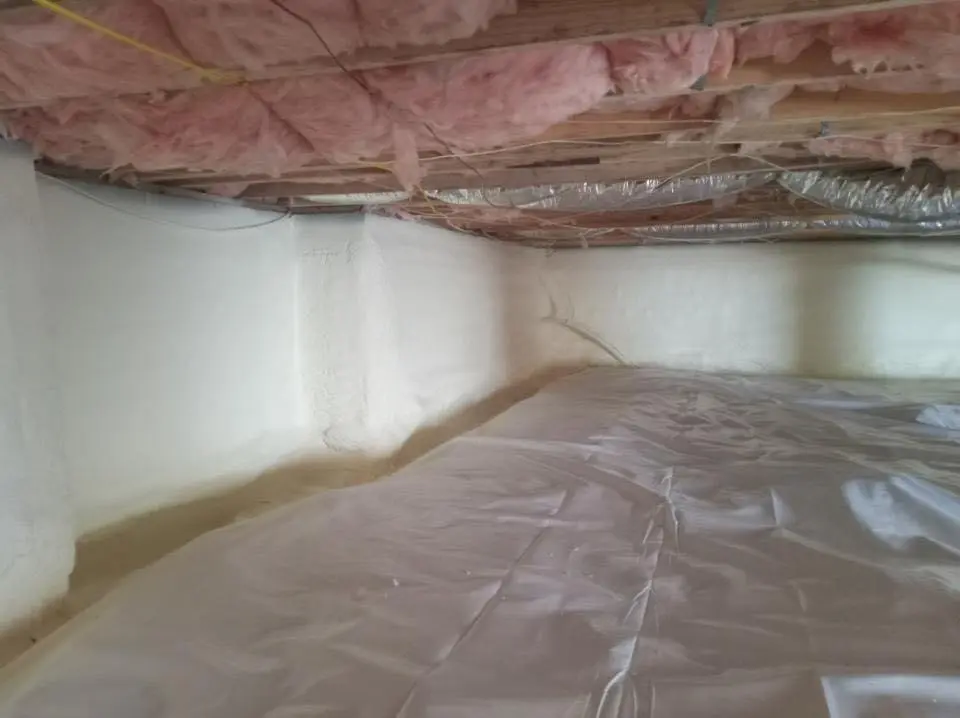 Crawl space encapsulation with closed-cell spray foam for Storm Damage Roof Repair in Calumet City